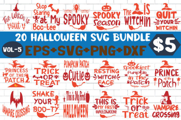 20 Halloween SVG Bundle: Graphics & Crafts Assets