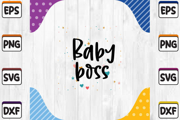 Baby Boss SVG Cut File: Graphics for Crafts & Branding