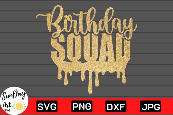 Birthday Squad SVG: Graphics & Crafts Asset Review