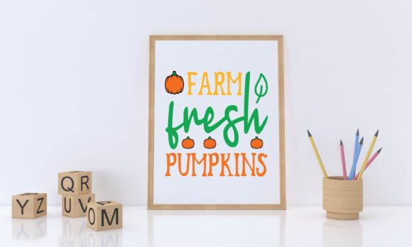 Farm Fresh Pumpkins Svg for Crafts and Graphics